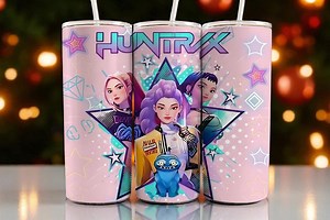 Kpop Chibi Demon Hunters Tumbler Wrap: 20oz Sublimation Design (digital Download) - Etsy