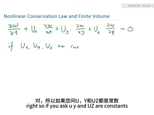基于Matlab从0到1手写有限体积的浅水方程求解器-1.Nonlinear Conservation Laws and their Primitive