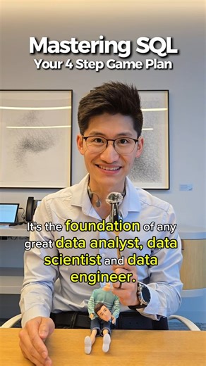 Ken Yap | Career Advice for Early Professionals on Instagram: "Want to build an analytical mindset that helps you stand out in any job? Start with SQL - the foundation of every great data analyst, scientist, and engineer. Here’s the exact 4-step game plan I’d follow to master it. 💬 Comment “SQL” and I’ll DM you all 4 websites. #SQL #DataAnalytics #CareerGrowth #LearnSQL #DataAnalyst #Big4 #AnalyticsMindset #DataSkills"