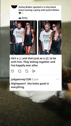 Hailey Bieber stuns in tiny black dress with Justin 🖤✨