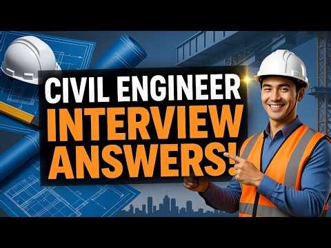 Civil Engineer Interview Questions and Answers! (How to Pass a Civil Engineering Interview)