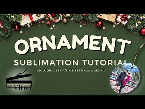 Sublimation Christmas ORNAMENT TUTORIAL l Ceramic Ornament Tutorial #sublimationtutorial #ornaments