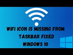 How to fix wifi icon Missing from taskbar in Windows 10 | Fixed in 1 minutes