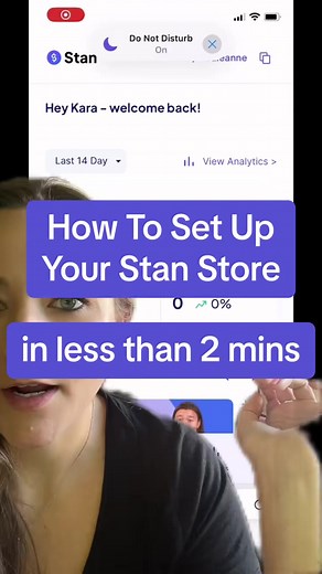 How To Set Up Stan Store in less than 2 minutes! Check it out with a 14 day free trial through the 🔗 at the top of my profile! #affiliatemarketingforbeginners2023 #makemoneyonline2023 #affiliatemarketingmotivation #stanstoretutorial #greenscreenvideo | Kara - Marketing Efficiency