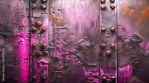 Abstract robotic structure background with metallic effects rust grunge and rough textures. Concept Abstract Art, Robotic Structures, Metallic Effects, Rust Grunge, Rough Textures Stock Video