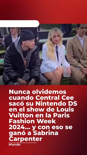 2.2K views |  Nunca olvidemos cuando Central Cee sacó su Nintendo DS en pleno show de Louis Vuitton en la Paris Fashion Week 2024… y con eso se ganó a Sabrina Carpenter. #CentralCee #ParisFashionWeek #NintendoDS | Digital San Luis | Facebook