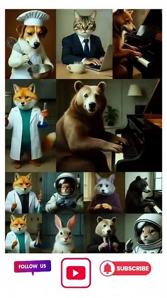 AI Animal Academy Video 🧠🐻 | Genius Mode Activated