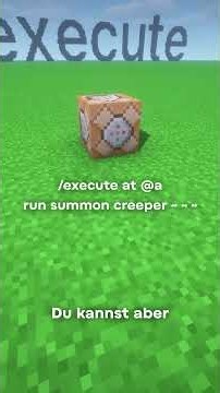 Der stärkste Befehl in Minecraft | Minecraft execute-Command