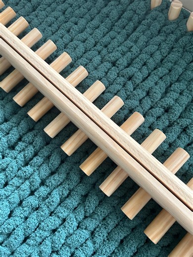 Custom Chunky Knit Blanket Knitting Loom - Foldable and Portable - Etsy
