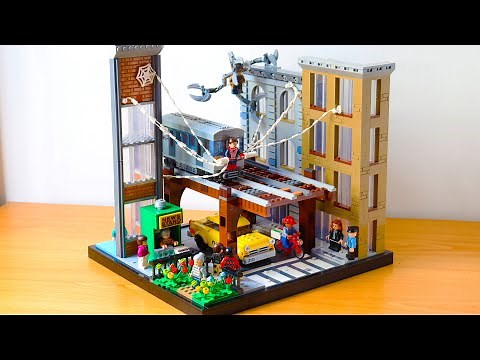 Lego Spiderman 2 Train Scene MOC (again)