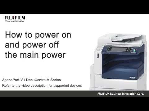 How to power on and power off the main power