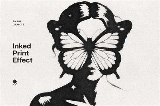 Ink Print Text Effect