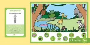 Jungle Can You Find...? Poster and Prompt Card Pack