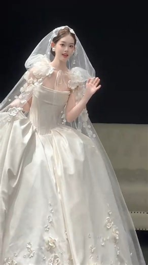 Magical Bridal Photoshoot | Elegant Princess Wedding Gown Look