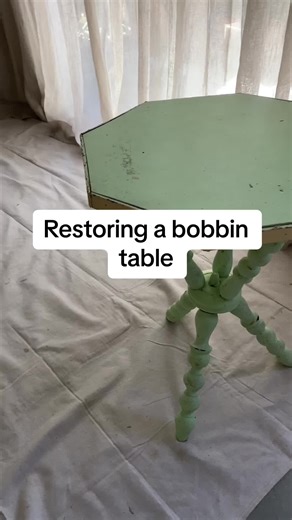 Restoring an antique side table #upcycle #woodtok #woodrestoration #feastwatson #feastwatsonrelove