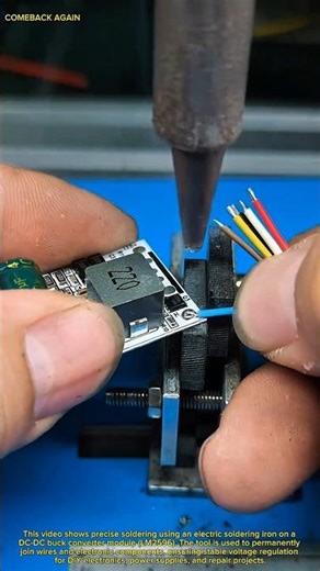 Extreme Precision Soldering on DC-DC Buck Converter | Satisfying Electronics Repair