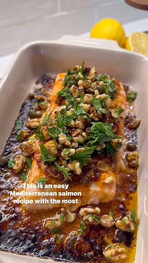 413K views · 6.7K reactions | Easy Mediterranean salmon! You’ve gotta try this. Full recipe in comments. #lowcarb #lowcarbrecipes #ketorecipes #keto #healthyrecipes #salmon | Shred Happens | Facebook