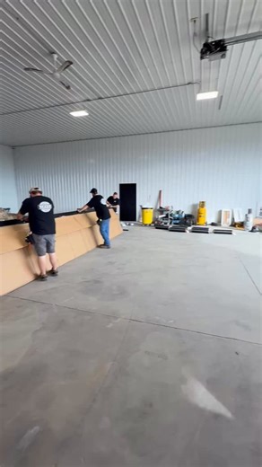 New overhead doors epoxy floors Not only does it look nice, but making smart investments like this in your building will also give it a major boost in durability and performance.💪 | Axiom Built Construction