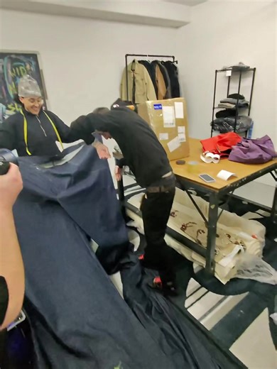 We got custom 20 foot long pants for #Blanco15 new music video #mypants #fypシ゚viral