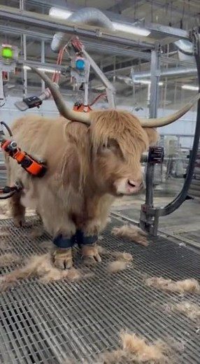 Industrial Machine Shears a Cow in Seconds 🐄⚙️
