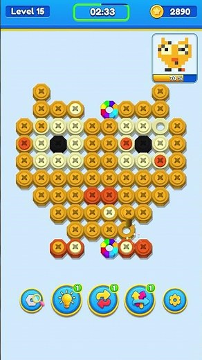 Nut n Bolt Color Sorting Game | Level 15