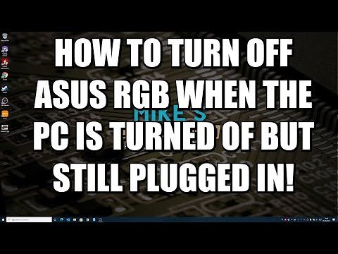 Turn OFF ASUS Aura RGB Lights When PC Is Shutdown In Armoury Crate