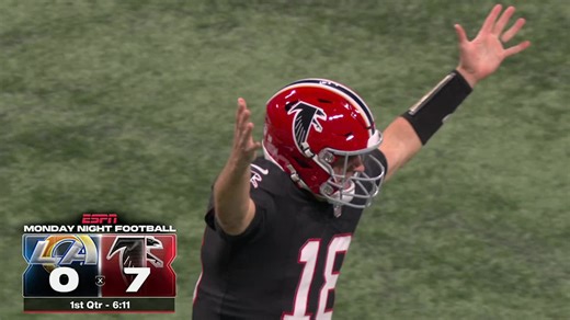 Bijan Robinson's 10th TD of 2025 opens scoring vs. Rams in Week 17 'MNF'