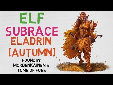 Race #3.2: Elf --- Eladrin (Autumn) (DnD 5E)