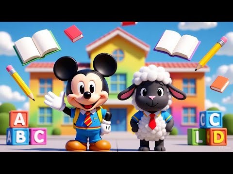 Mickey Mouse & Baba Black Sheep’s First Day at School A Fun Learning Adventure for Kids|TooniverseTV