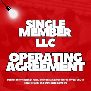 Single Member LLC Operating Agreement Template | Editable Legal Document for Small Business Owners - Etsy Canada