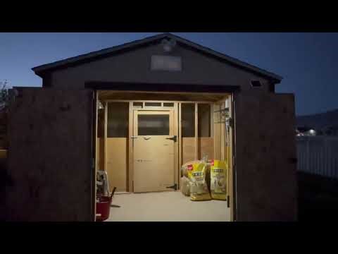 2000LM Solar Shed Light Review ☀️💡 | Motion Sensor Pendant Light w/ Remote & 4 Modes