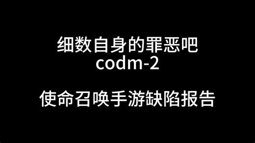 codm-2 瞄具动画问题
