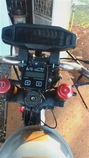 motorized bikes speedometer mounted