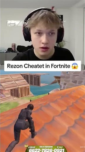 Rezon Cheatet in Fortnite 😱#fortnite #rezon #shorts