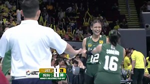 115K views · 2.3K reactions | THE HUNT IS STILL ON  The UST Golden Tigresses turn up the heat in a tightly contested third set, but the DLSU Lady Spikers stay composed to take the lead in the Playoff for No. 2 in the UAAP Season 87 women’s volleyball tournament! #UAAPSeason87 #StrongerBetterTogether #LegendsStartHere #OneSports | One Sports | Facebook
