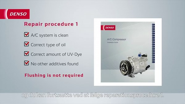 DENSO Aftermarket - how to replace an AC compressor DANISH