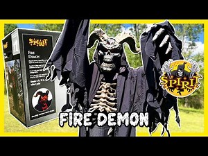 Spirit Halloween 2025 FIRE DEMON Animatronic UNBOXING/SETUP