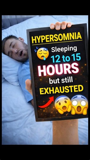 Why Do You Still Feel Tired After Sleeping? 😴 | Hypersomnia Explained #shortsfeed #education #tired