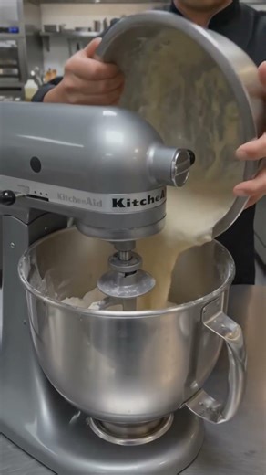making sourdough bread using KitchenAid.#shortsfeed #food #baking #shortvideo #shorts