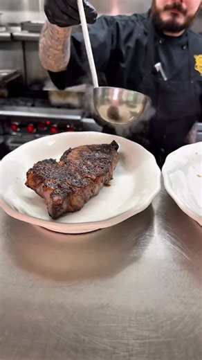 If you’re looking for the perfect middle ground between a lean filet and a fatty ribeye, the NY Strip is it. Cut from the short loin, this steak hits the sweet spot with a tight grain and deep, beefy flavor. The signature fat cap along the edge renders down during the sear, basting the meat and creating that iconic steakhouse crust. It is substantial, tender, and stays incredibly juicy if you keep it at a solid medium-rare. | Golden Steer Steakhouse Las Vegas