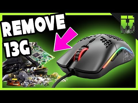 Glorious Model O Gaming Mouse Teardown Weight Reduction Mod \\ ODIN Glossy Black with 3360 Sensor