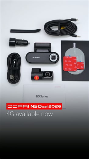 DDPAI on Instagram: "🆕The N5 Dual 2026 Edition is here! 🤩✨ New look, same legendary reliability—but way better specs.🆙 The 2026 update brings stunning 4K HDR clarity, a modern detachable Type-C rear cam, and full 4G expansion support for real-time connection. 📶 Total clarity, total connection. Unbox the ultimate peace of mind today! 😉 #DDPAIN5Dual #newrelease #DDPAIDashcam #4KDashcam"