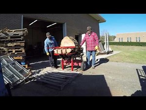Trying Out New Homemade Box-Wedge Log Splitter Design - 1