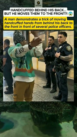 Man Moves Handcuffs from Behind to the Front 😳🔗
