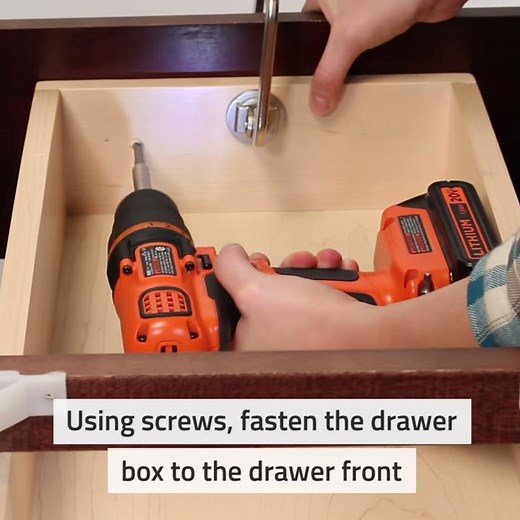 How to Install a Cabinet Drawer Front Quickly & Easily - Quick Tips from Tiff #11