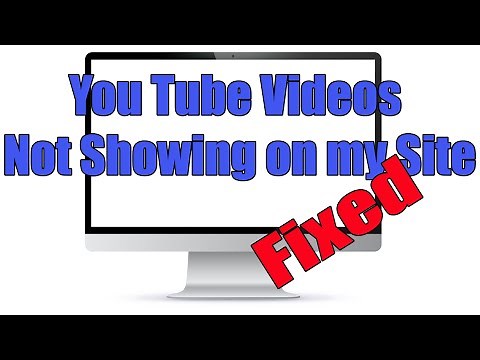 Embedded video not working Quick fix if your YouTube Videos dont work