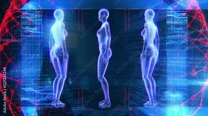 Human Female Anatomy 3D Animation Biology Science Technology