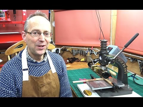 Personalizing and Debossing Leather Items