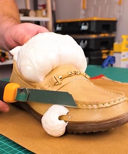 Watch how these old worn out boots were transformed into a brand new pair of shoes! | 5-Minute Crafts Family