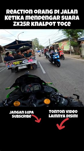 Reaction of people on the street when they hear the sound of the ZX25R exhaust toce #shorts #vira...